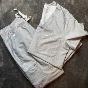 Figs Scrub Set in Graphite Medium